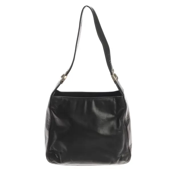 Shoulder Bag, in Black, Leather, Prada
