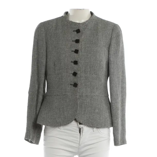 Blazer, in Dunkelgrau, Baumwolle, Emporio Armani