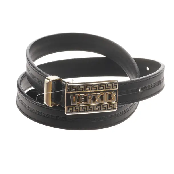 Gürtel, in Schwarz, Leder, Versace