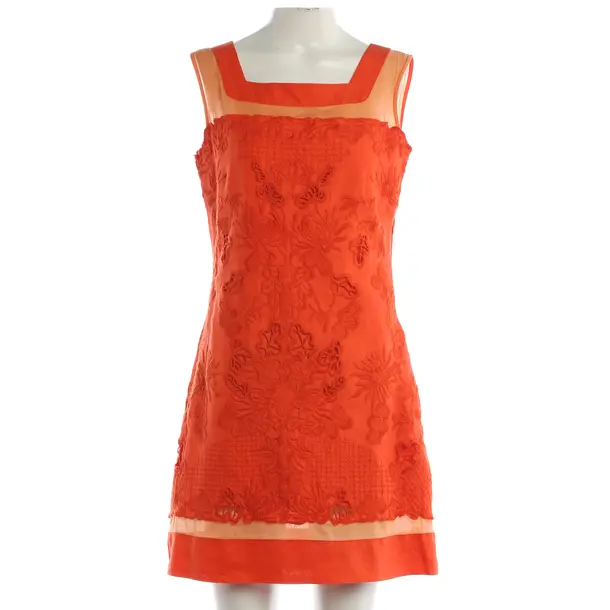 Kleid, in Dunkelorange, Ramie, Ermanno Scervino