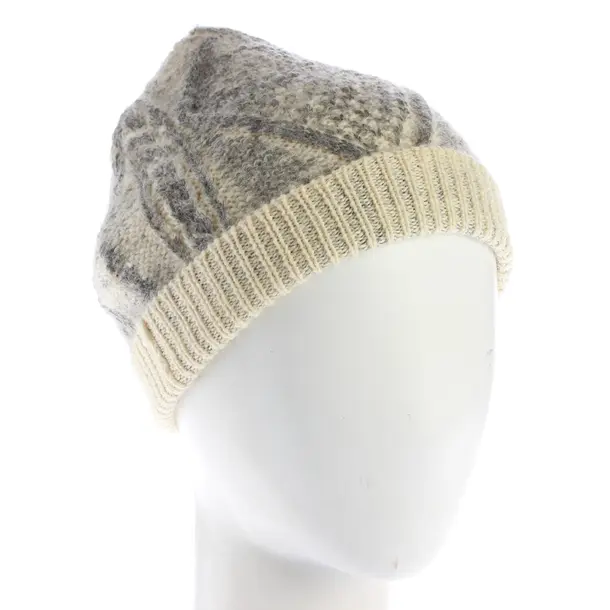 Mütze, in Cream, Wolle, Maison Martin Margiela