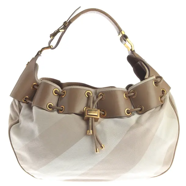 Bucket Bag, in Hellbraun, Baumwolle, Burberry