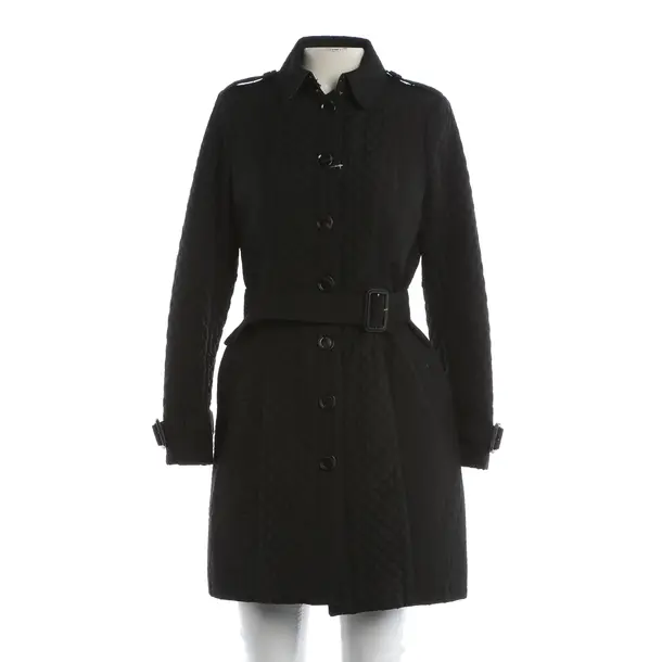 Mid-Season Coat, in Black, Viscose, Burberry London