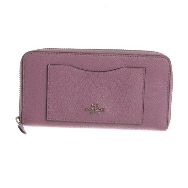Wallet, in Lavender, Leather, Coach