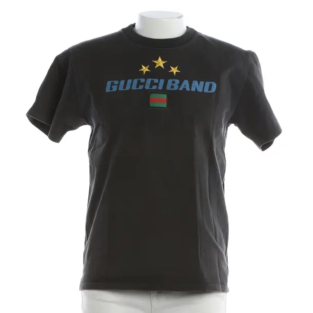 T-Shirt, in Dunkelgrau, Baumwolle, Gucci