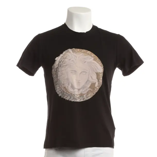 Maglietta, in Nero, Cotone, Versace
