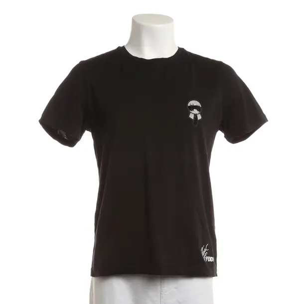 T-Shirt, in Schwarz, Baumwolle, Fendi