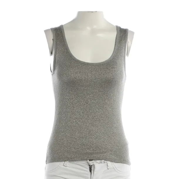 Top, in Silver, Cotton, Max Mara