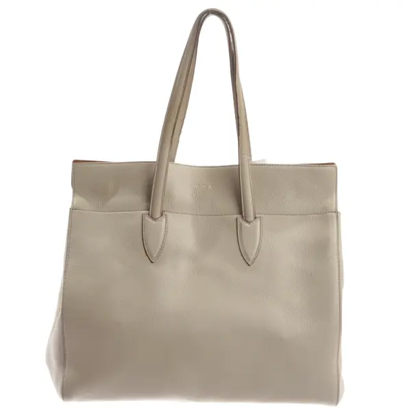 Schultertasche, in Beige, Leder, Max Mara