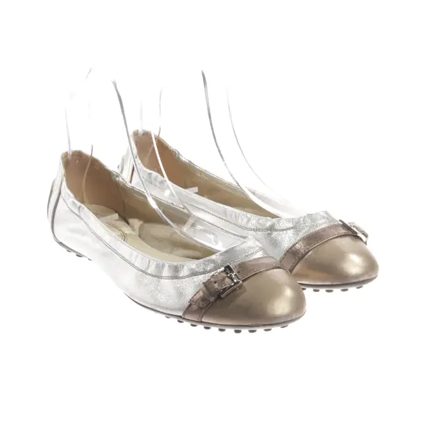 Ballet Flats, in Silver, Tod´s