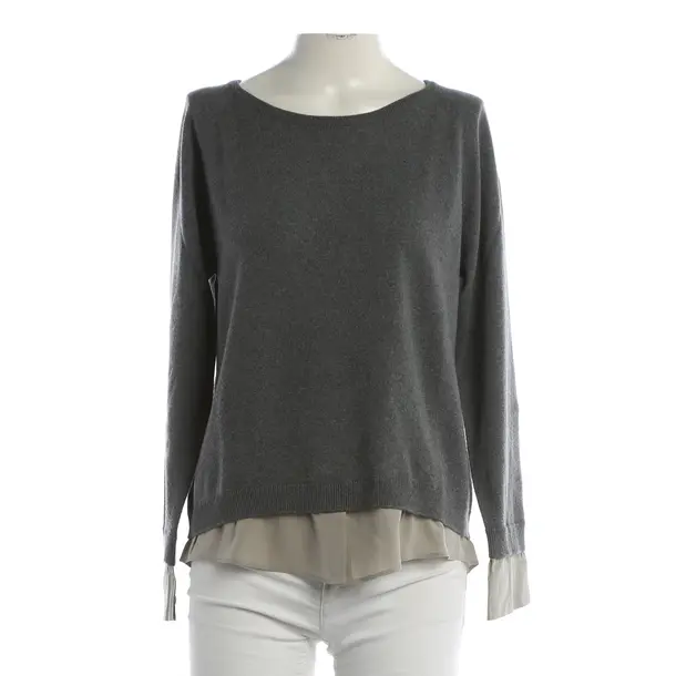 Jumper, in Gray, Cotton, Gran Sasso