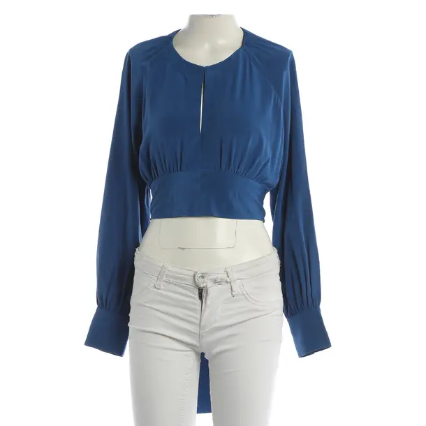 Bluse, in Blau, Seide, Diane von Furstenberg