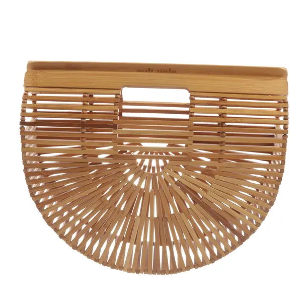 Handbag, in Light Brown, Wood, Cult Gaia