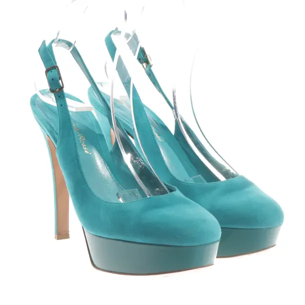 Slingbacks, in Türkis, Gianvito Rossi