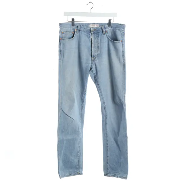 Jeans straight fit, in Blu, Cotone, Valentino