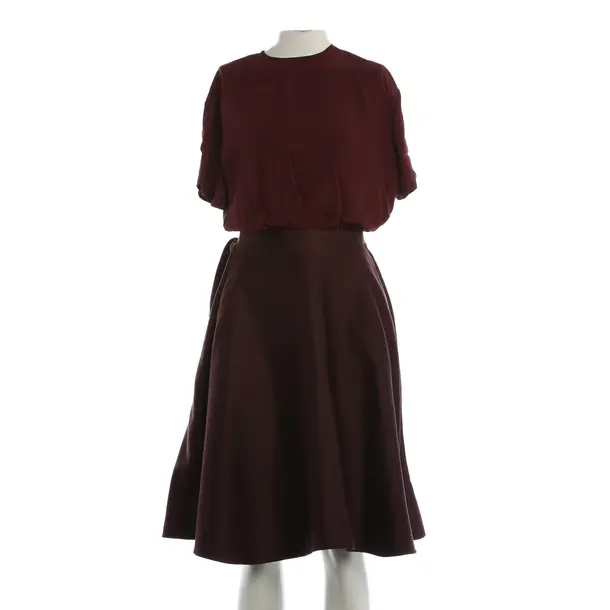 Cocktailkleid, in Bordeaux, Viskose, Rochas