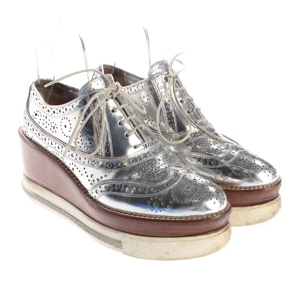 Sneakers, in Silver, Miu Miu