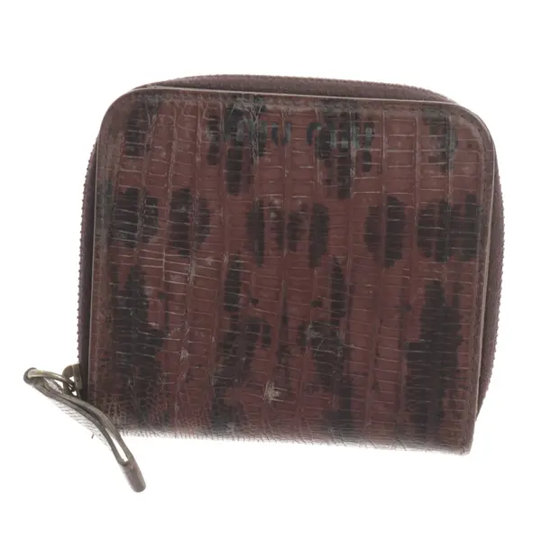 Wallet, in Dark Brown, Leather, Miu Miu