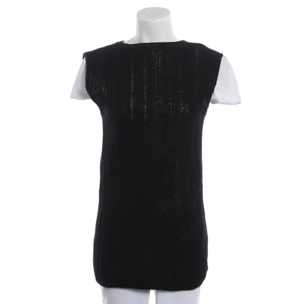 Sweater Vest, in Black, Cotton, Prada