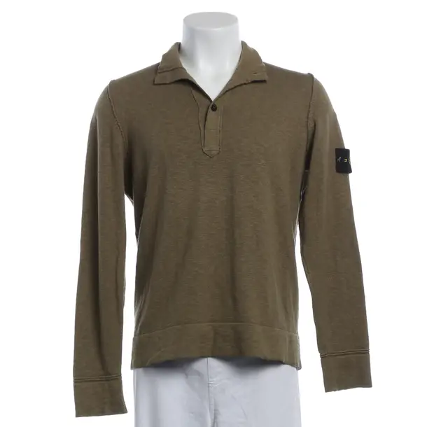 Long Sleeve Shirt, in Olive Green, Baumwolle, Stone Island