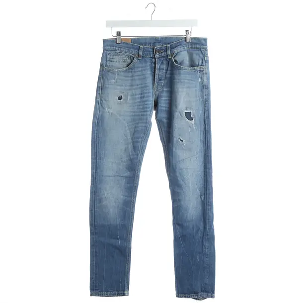 Jeans Straight Fit, in Blau, Baumwolle, Dondup