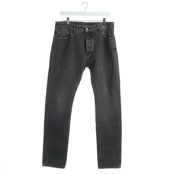 Slim Fit Jeans, in Dark Gray, Cotton, Palm Angels