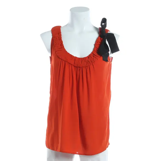Top, in Red, Polyester, Red Valentino