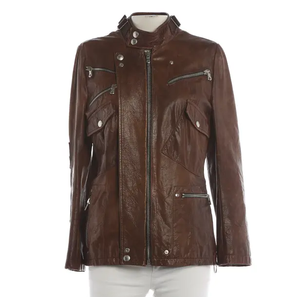 Lederjacke, in Braun, Leder, Dolce & Gabbana