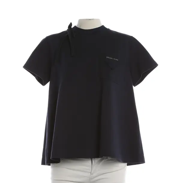 Shirt, in Blue, Cotton, Prada