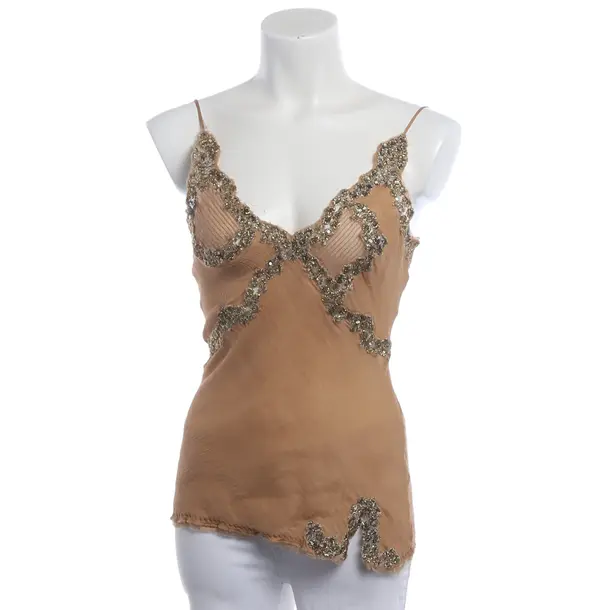 Top, in Braun, Seide, Ermanno Scervino