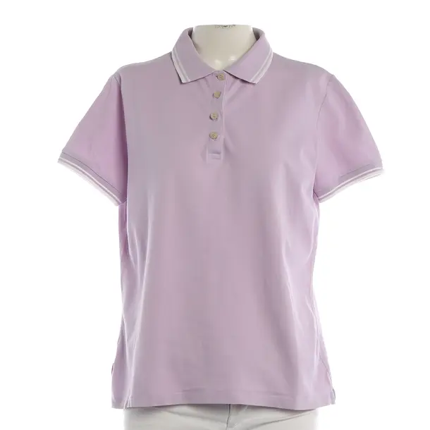 Polo Shirt, in Lavender, Cotton, Prada Linea Rossa