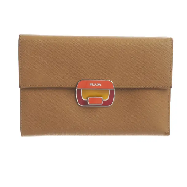 Wallet, in Light Brown, Leather, Prada