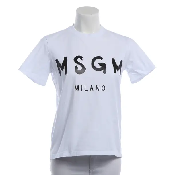 Shirt, in Weiß, Baumwolle, MSGM
