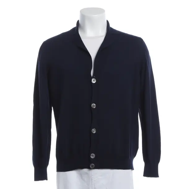 Cardigan, in Navy, Cotton, Fay