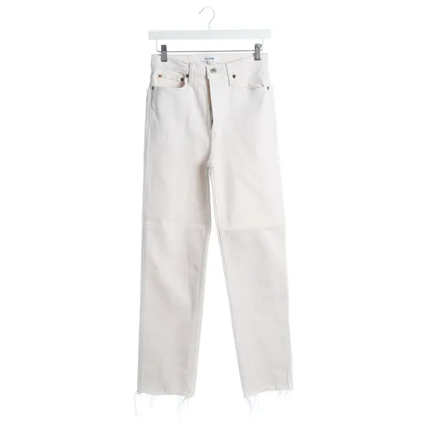 Straight Fit Jeans, in Beige, Cotton, Re/Done