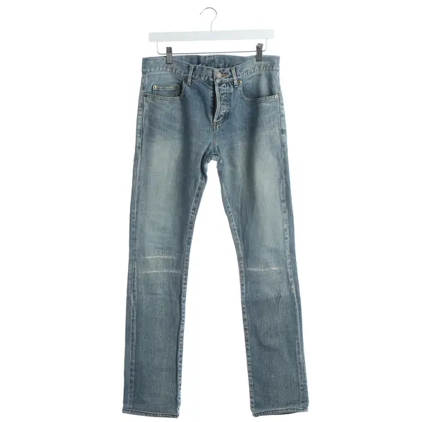 Straight Fit Jeans, in Blue, Cotton, Saint Laurent
