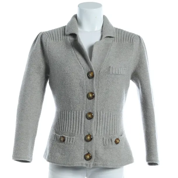 Cardigan, in Gray, Wool, Diane von Furstenberg