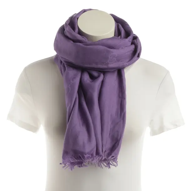 Scarf, in Purple, Wool, Gucci