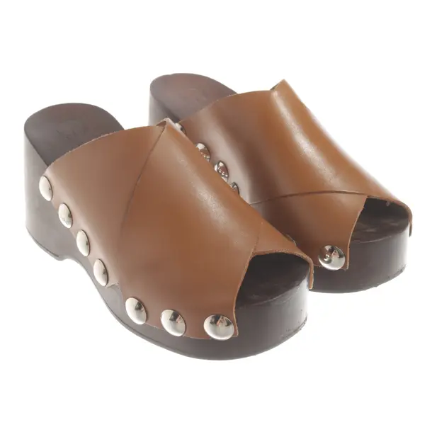 Heeled Sandals, in Light Brown, Ganni
