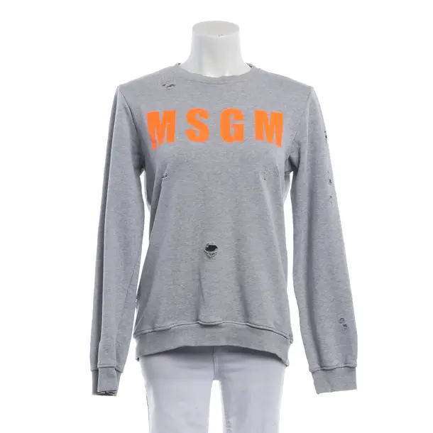 Sweatshirt, in Gray, Baumwolle, MSGM