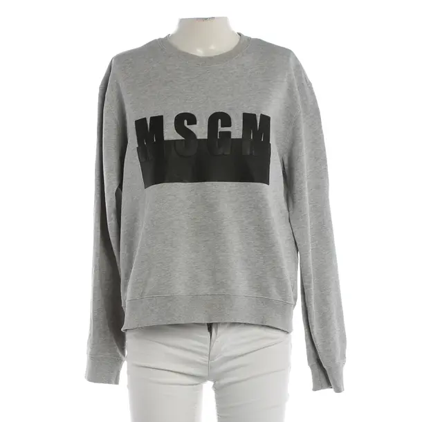 Felpa, in Grigio chiaro, Cotone, MSGM