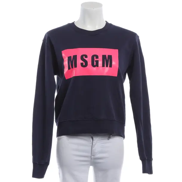 Sweatshirt, in Blau, Baumwolle, MSGM