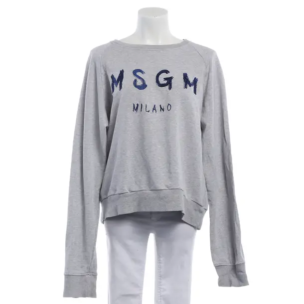 Felpa, in Grigio, Cotone, MSGM