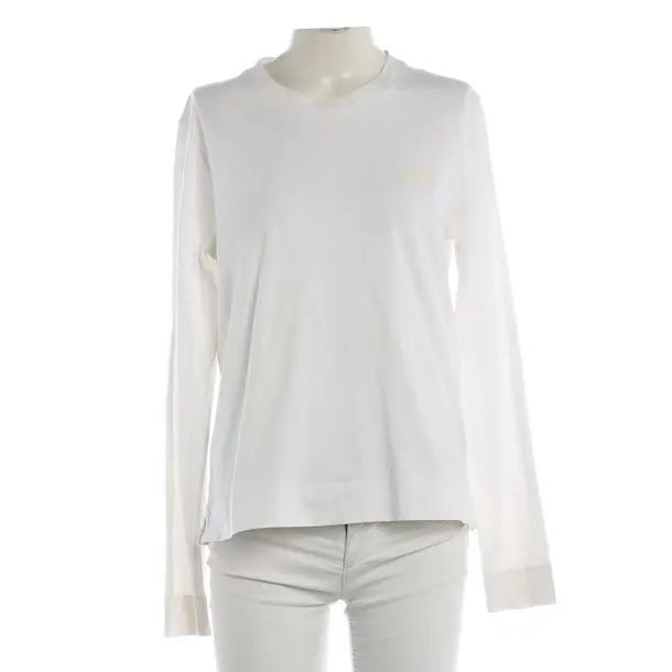 Long Sleeve Shirt, in White, Baumwolle, Ganni