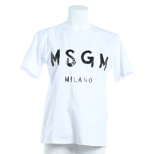 Shirt, in White, Cotton, MSGM