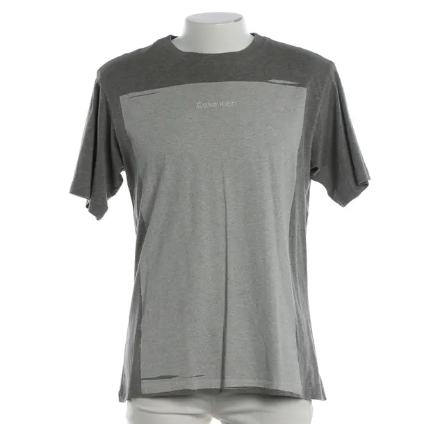 T-Shirt, in Grau, Baumwolle, Calvin Klein