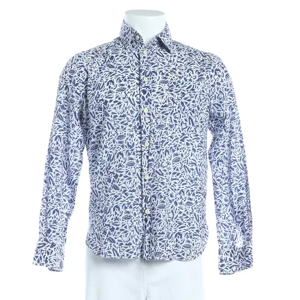Shirt, in Navy, Cotton, Maison Kitsuné