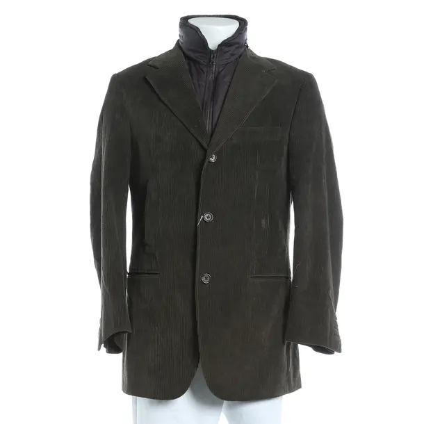 Mid-Season Jacket, in Dark Green, Cotton, Fay