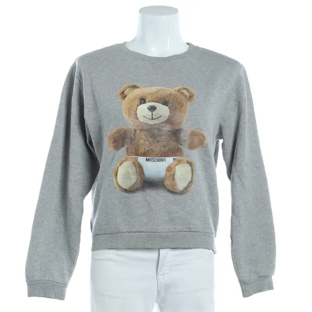 Felpa, in Grigio, Cotone, Moschino