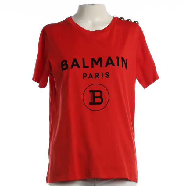 Shirt, in Red, Baumwolle, Balmain